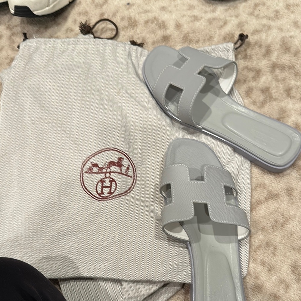 Gray Slide Sandals - Picture 3 of 3